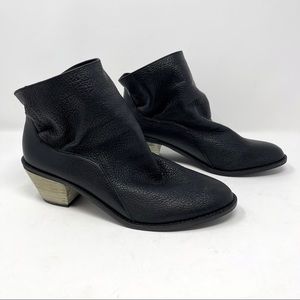 Kelsi Dagger Black Slouch Leather Booties 10